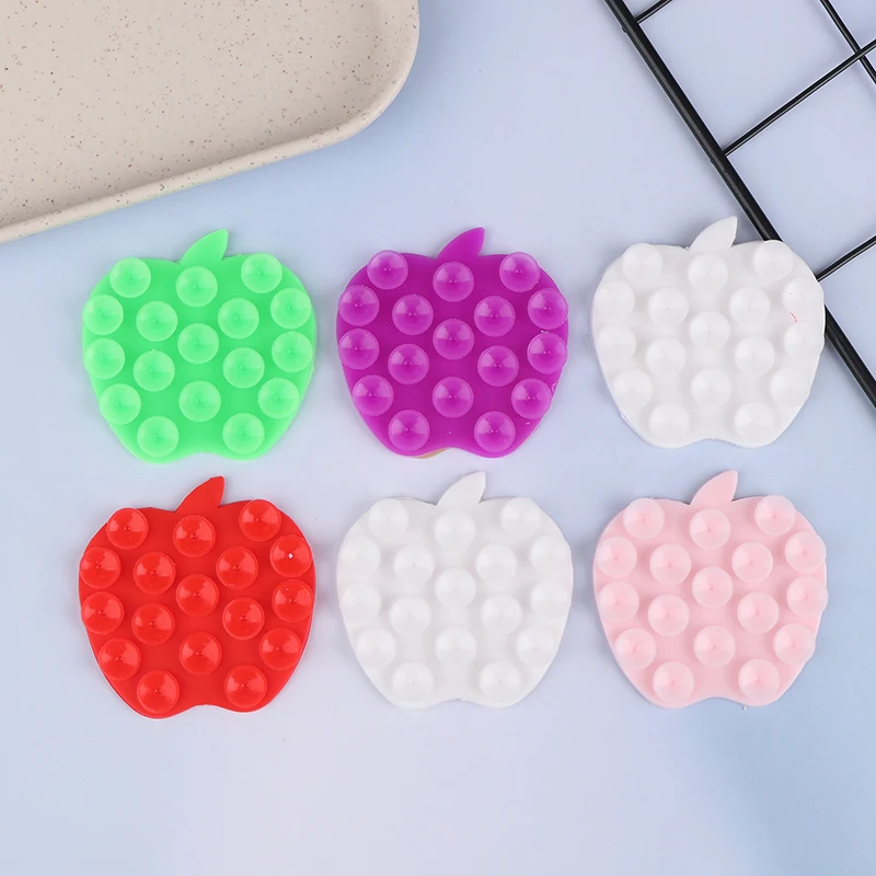 1 silicone fixed suction cup for mobile phone, butterfly shaped silicone pad for backing the suction cup