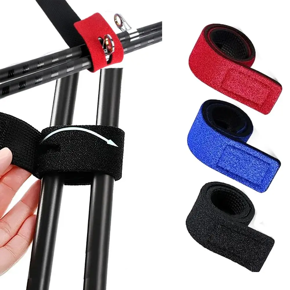 Fishing Tools Accessory Fishing Rod Tie Holders Straps Outdoor Suspenders Wrap Fastener Hook Belts Magic Strap