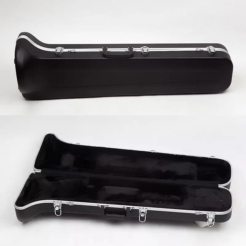 Trombone Case Hard Box Bag Brass Instrument Bag Portable Trombone Box Tenor Trombone Hard Case Alto Trombone Bag Waterproof Bags