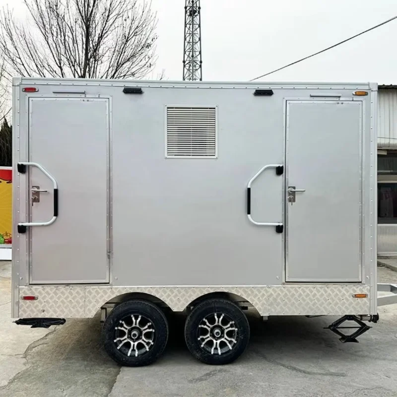 Custom  Portable Toilet Outdoor  Restroom with Large Capacity Waste Tank Locking Door for Construction Sites, Events, Camping
