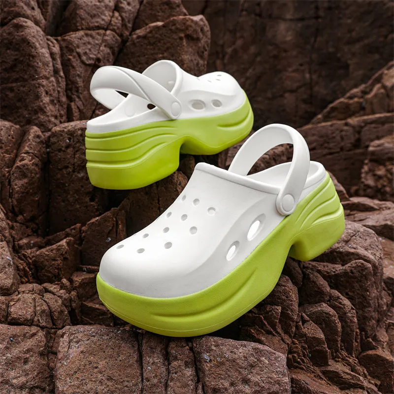 

New Arrival Clogs Woman Trend 2024 Comfort Height-increasing Platform Sandals Women Non-slip Beach and Outdoor Sandals for Women
