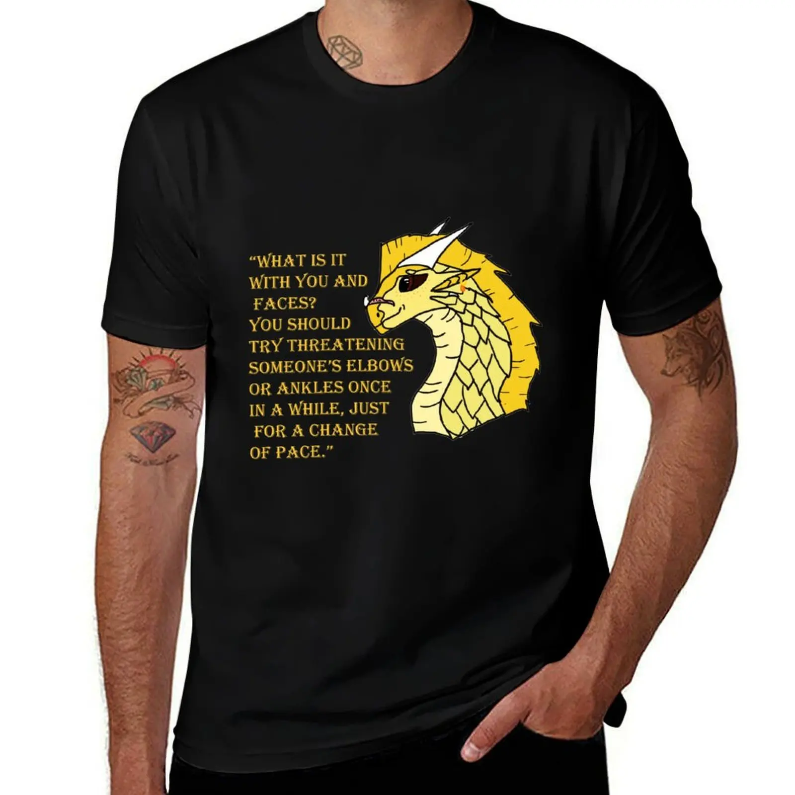Qibli Quote [OUTDATED!! SEE DESCRIPTION!!] T-Shirt Casual Daily Wear Short Sleeve Top T-Shirt