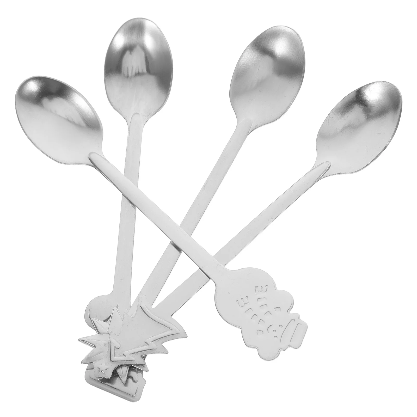 

4pcs Stainless Steel Coffee Spoon Set For Tea Dessert Appetizers Mixing Smooth Polished Dishwasher Safe Christmas Gift