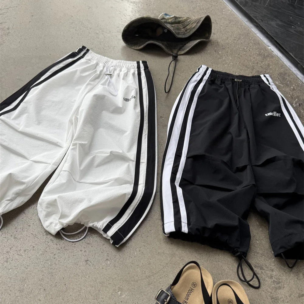 

Детская одежда, легкие длинные брюки в американском стиле для мальчиков, новинка 2024, летние модные и повседневные солнцезащитные брюки