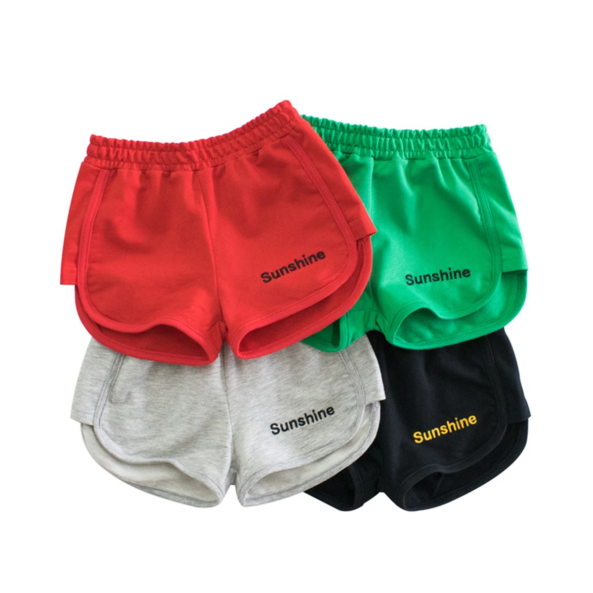 Pantaloncini per bambini pantaloni in cotone tinta unita per bambini vestiti casual estivi per bambini