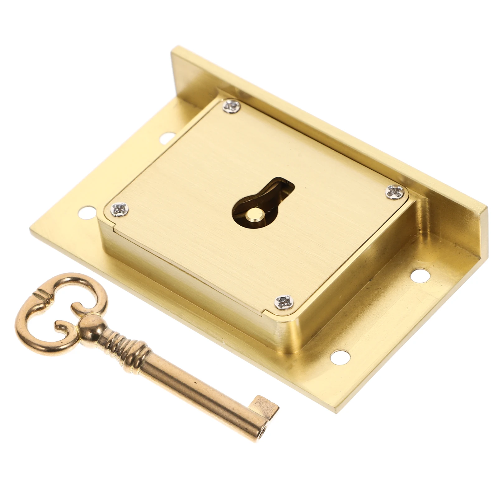 

Vintage Brass Drawer Lock Secure File Cabinet Lock Replacement Heavy Duty Lock