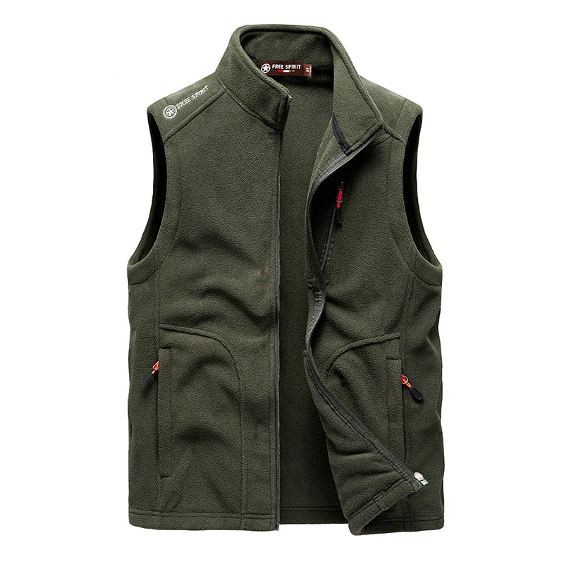 

Весенне-осенний флисовый жилет, мужской уличный повседневный свободный топ, спортивный жилет, флисовая куртка, мужская одежда