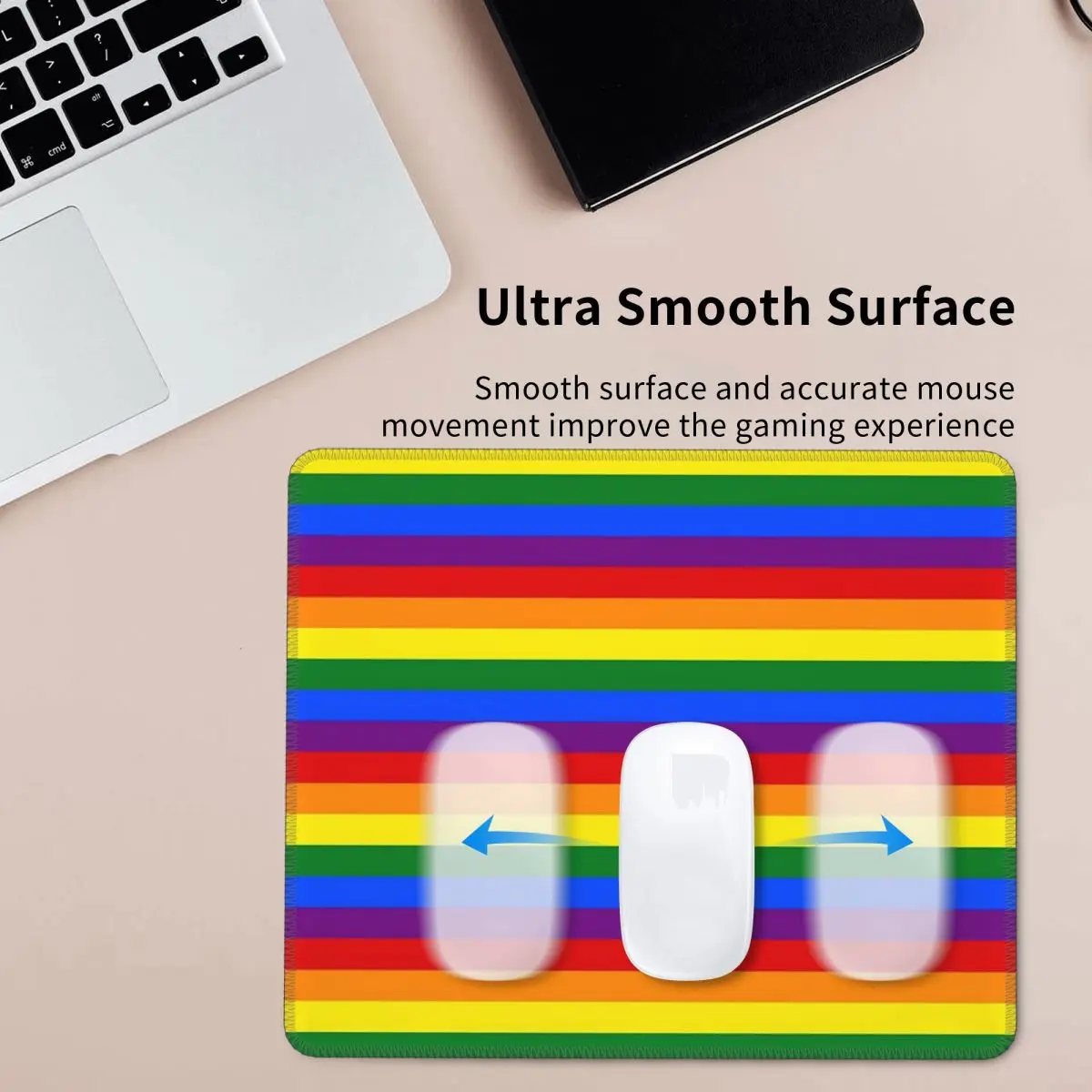 

Радужный коврик для мыши с флагом гордости, компьютерная клавиатура, коврик для мыши, игровой коврик для ноутбука, офисные аксессуары, настольные коврики