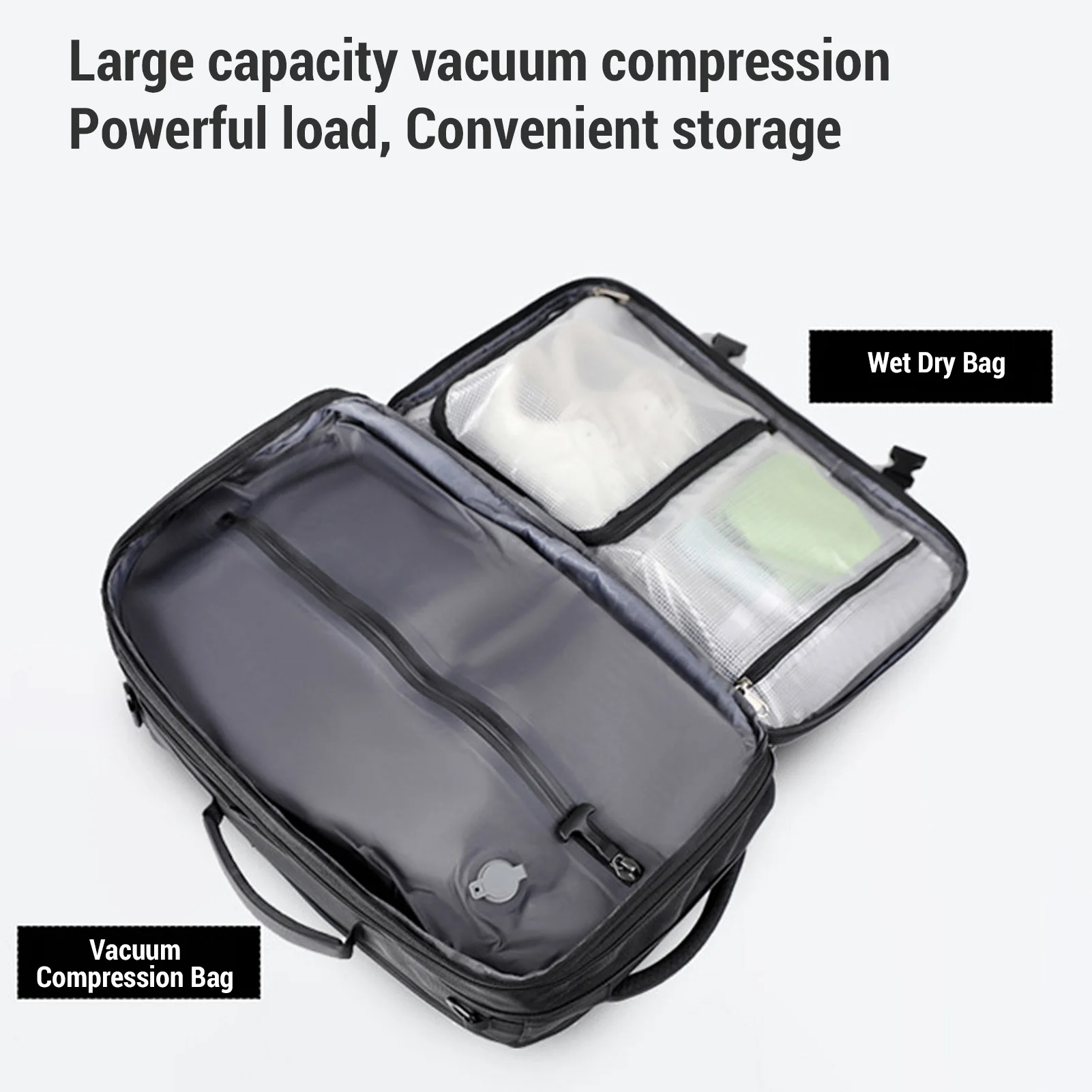 

Expandable Vacuum Backpack Vacuum Backpack Multifunctional Individual Computer Compartment Comfortable Foam Straps for Clothes