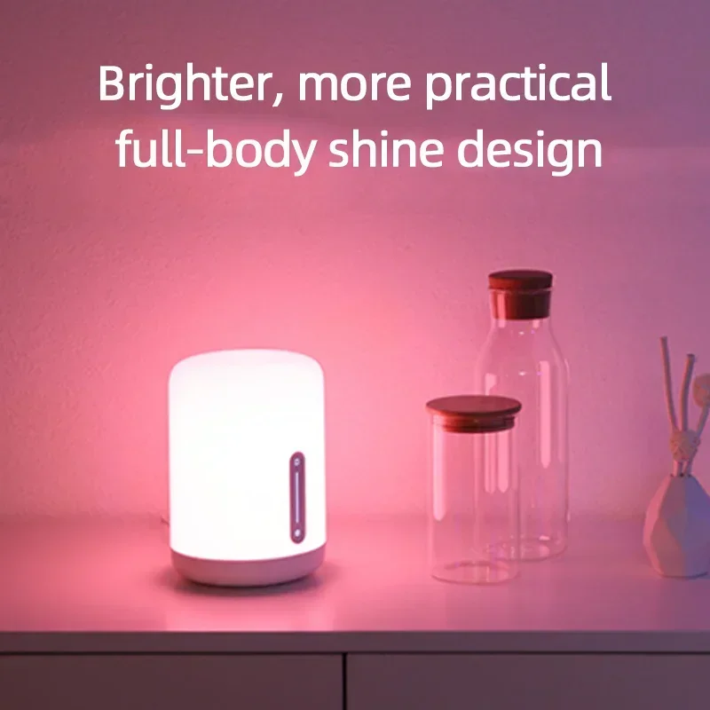 Xiaomi Mijia Bedside Lamp 2 Bedroom Smart Light Voice Control Touch Switch Mi Home App Camping Led Bulb Room Table Night Lamp