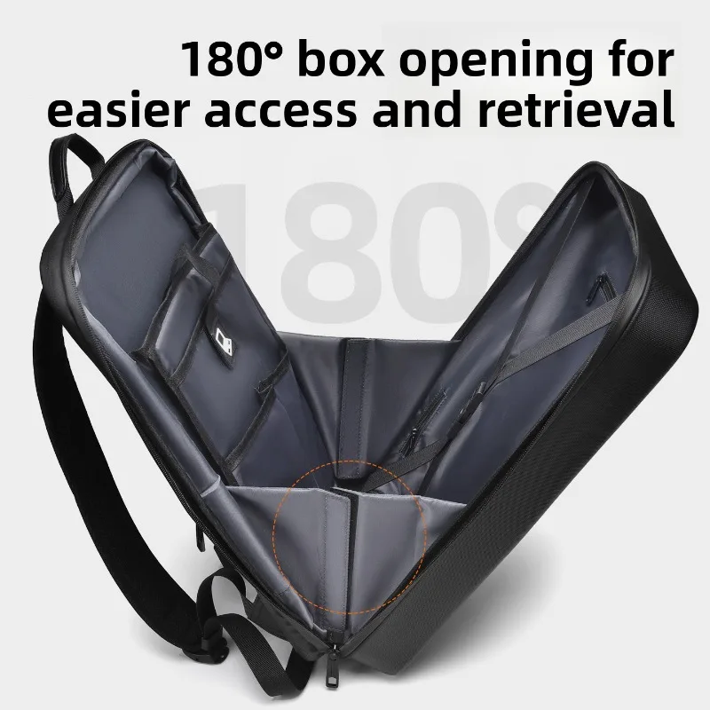 Large Capacity Expandable Backpack Men 17.3 Inch Hard Shell Gaming Laptop Backpack Multifunctional Travel Riding Bag
