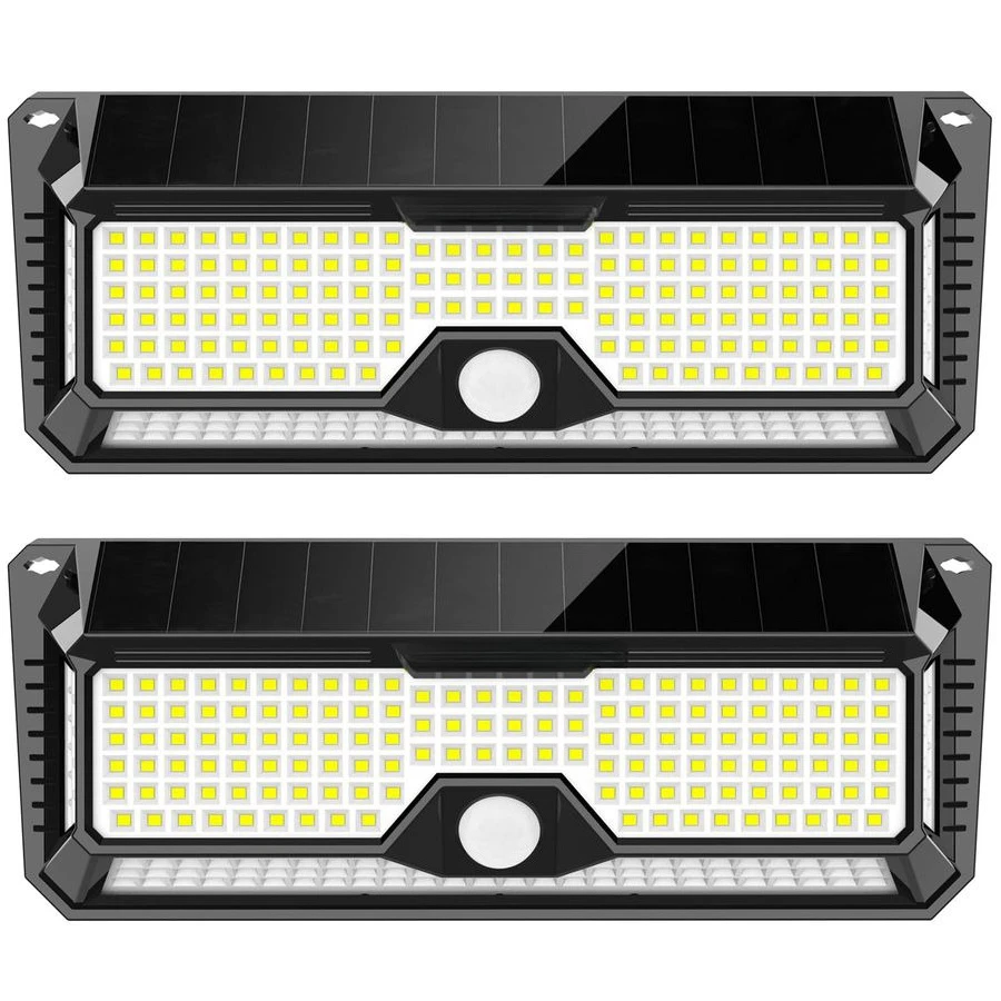 

Уличные светильники 4000 лм, 268 LED, с датчиком движения, IP65, водонепроницаемые, яркие, на солнечной батарее, беспроводные, для наружного освещения стен