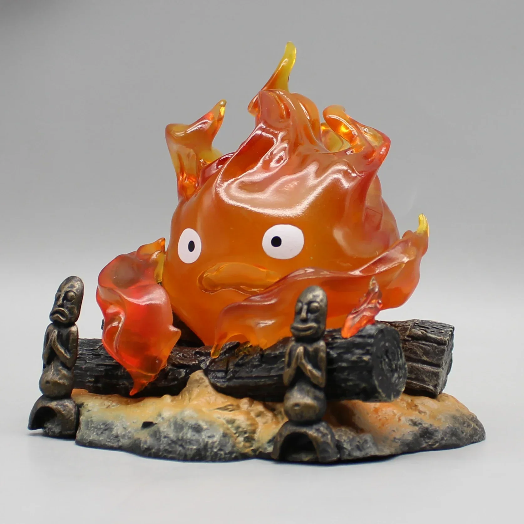 Cartoon Anime 12cm Cartoon Calcifer Objects Lamp Candle Desktop Action Figures Model Statue Pvc Model Collection Ornament Toys