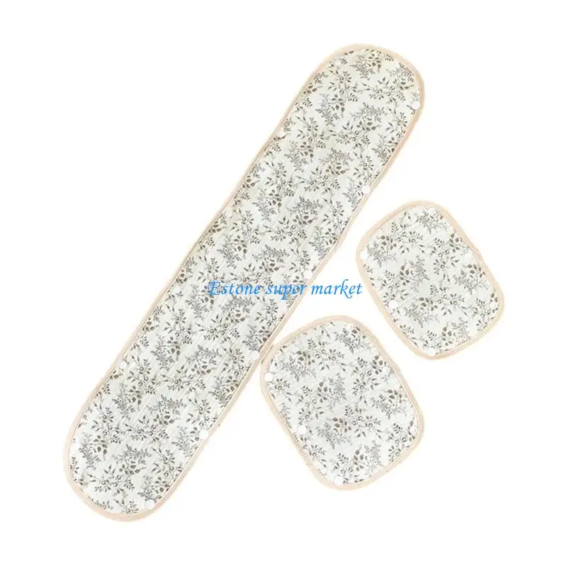 

090B Набор из 3 предметов для детских колясок с ручками и наплечниками, обивка для детской коляски для путешествий