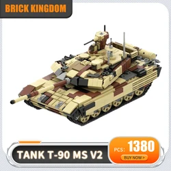 MOC T-90 MS v2 Tank Building Blocks Construction Toys Military Panzer Tank Educational Assembly High-Tech Toys Kids Adult Gift