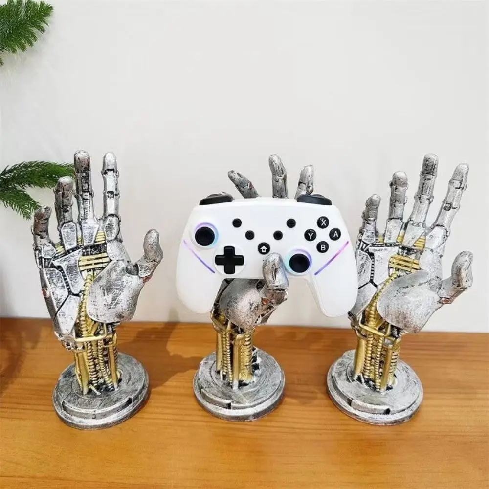 Resin Cyberpunk 3D Printed Stand Model Ornaments Simulated Robot Hand Sculpture Sensory Toy Funny Mechanical Hand Staute