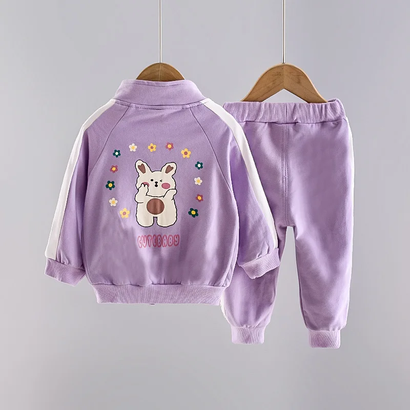 New Spring Autumn Baby Clothes Suit Children T-Shirt Pants 2Pcs/Set Toddler Girls Clothing Infant Casual Costume Kids Tracksuits