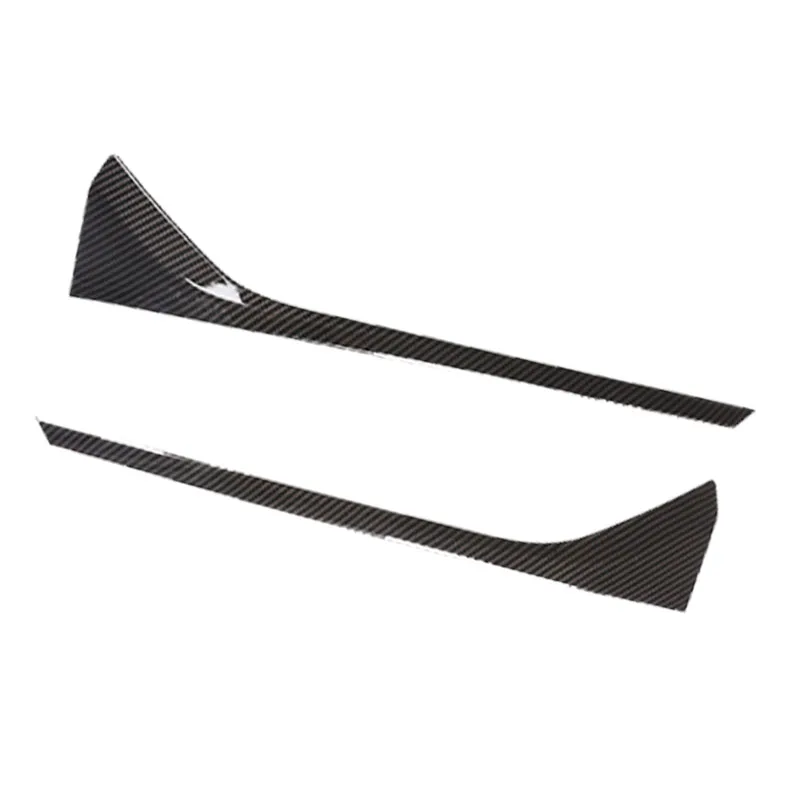 Tiras de luces antiniebla para coche, pegatinas de cubierta embellecedora para BMW X1 F48 2020 2021, estilo de fibra de carbono, accesorios delanteros para coche, 2 uds.