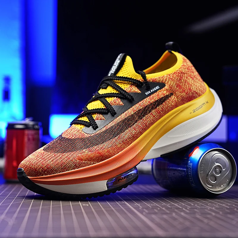 Hot Selling Men Tennis Shoes Comfort Soft Anti Slip Mesh Fabric Sneakers Outdoor Training Jogging Shoes Lightweight Casual Shoes image 3