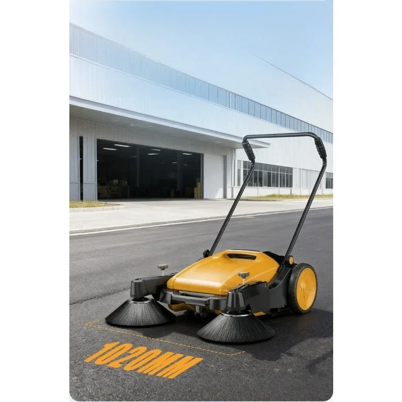 Industrial hand-push sweeper, factory workshop, farm property road warehouse dust sweeper