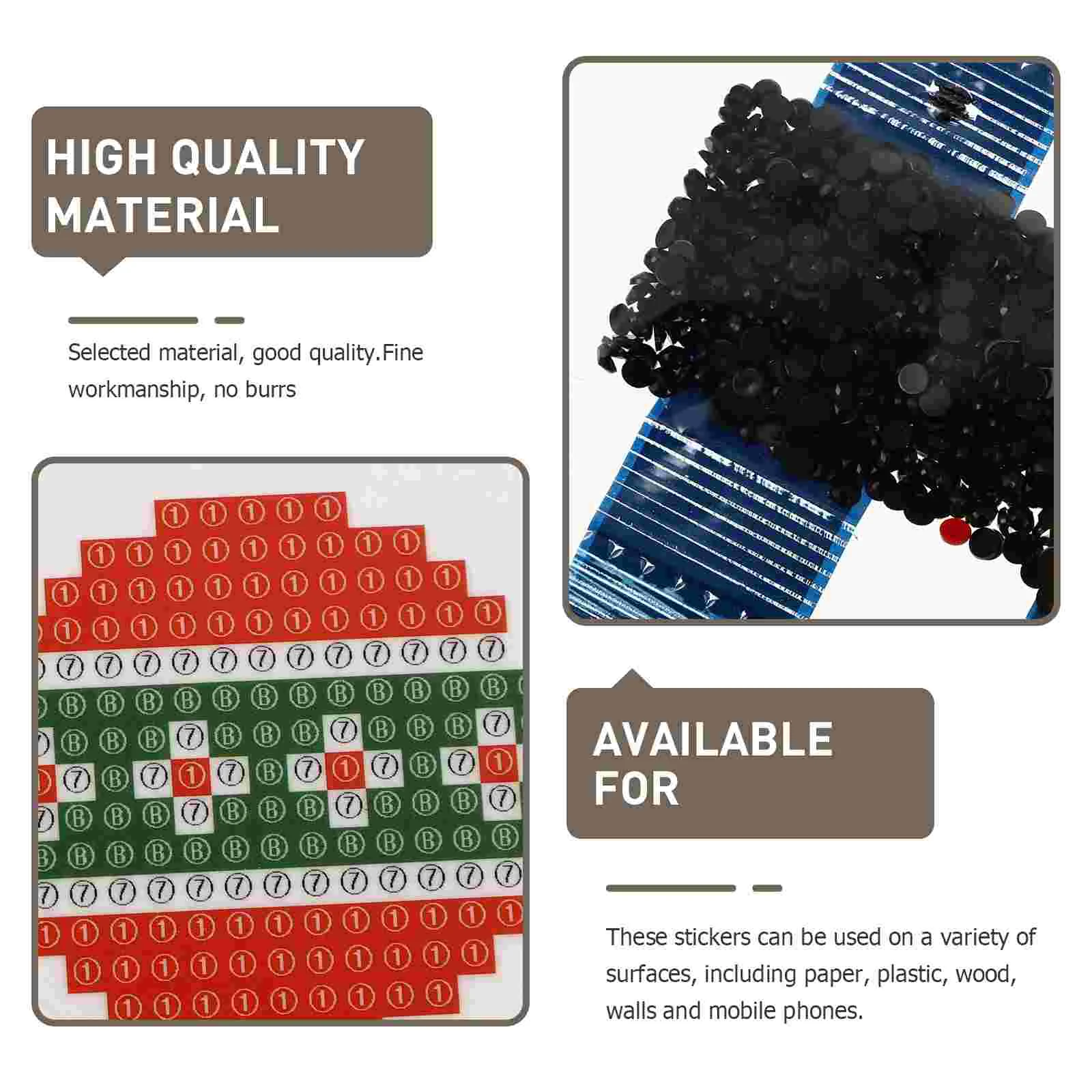 1 zestaw Naklejki Malowanie Rękodzieło Kreatywne Świąteczne Klejnoty Urocze Dżety Ścienne Dekoracje do Albumów Kartki Prezenty