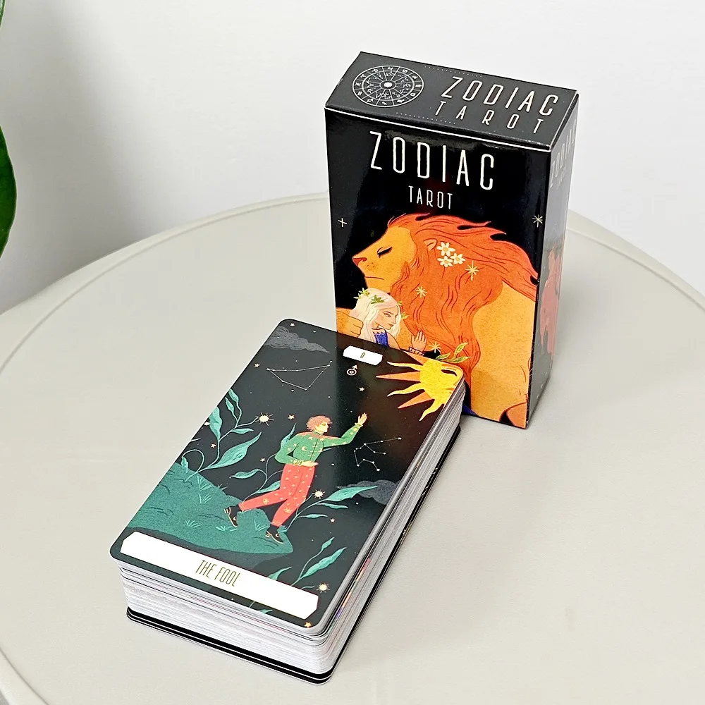 

78 Pcs Cards Zodiac Tarot 10.3*6cm Brings Us The World of Astrology By Cultures’ Ancient Stories, Divinities and Characters