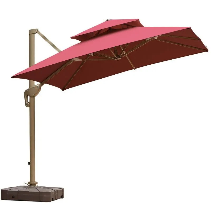 

Large stall courtyard heavy rain round advertisement Roman umbrella outdoor open-air balcony Sun umbrella