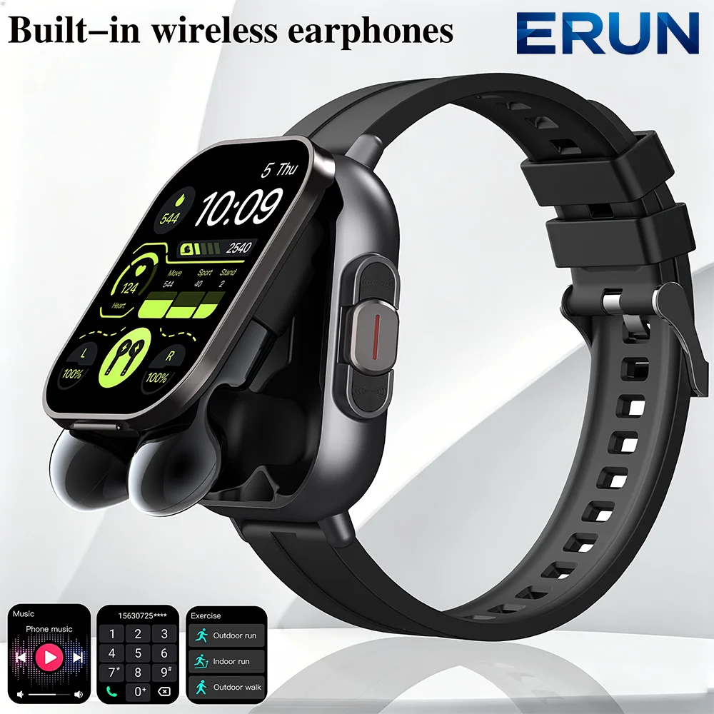 New Full Touch Smartwatch, AI Real-time Translation,Smartwatch with Multi-Sport Modes/Message Reminders/Music Control/Incoming Call Notifications/Sedentary Reminders And More, Watch And Earphones, Ideal Gift, Unisex