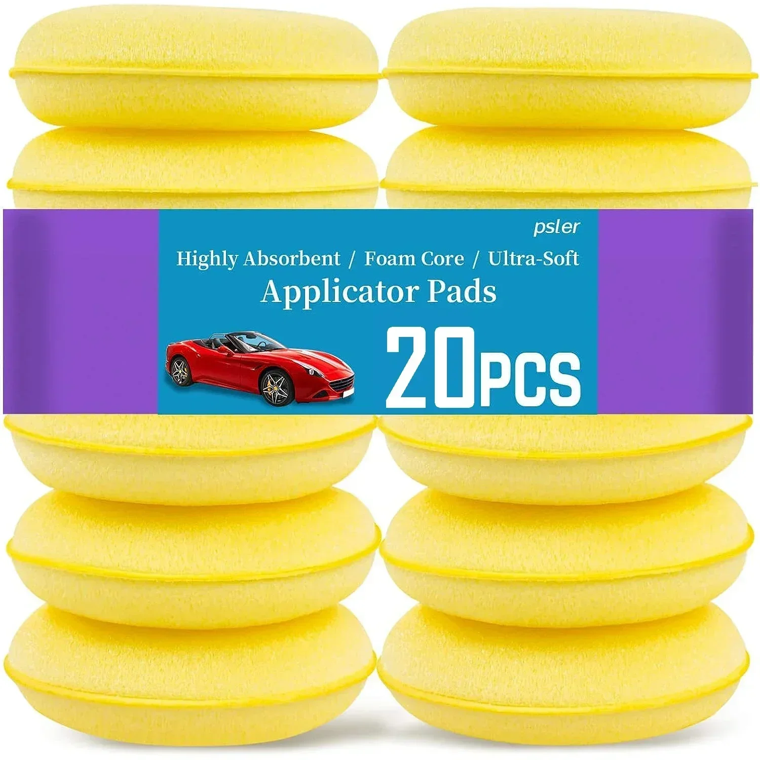 

Car Round High Density Waxing Polish Sponges Foam Applicator Pads Curing and Polishing Sponges Auto Cleaning Tools Accessories