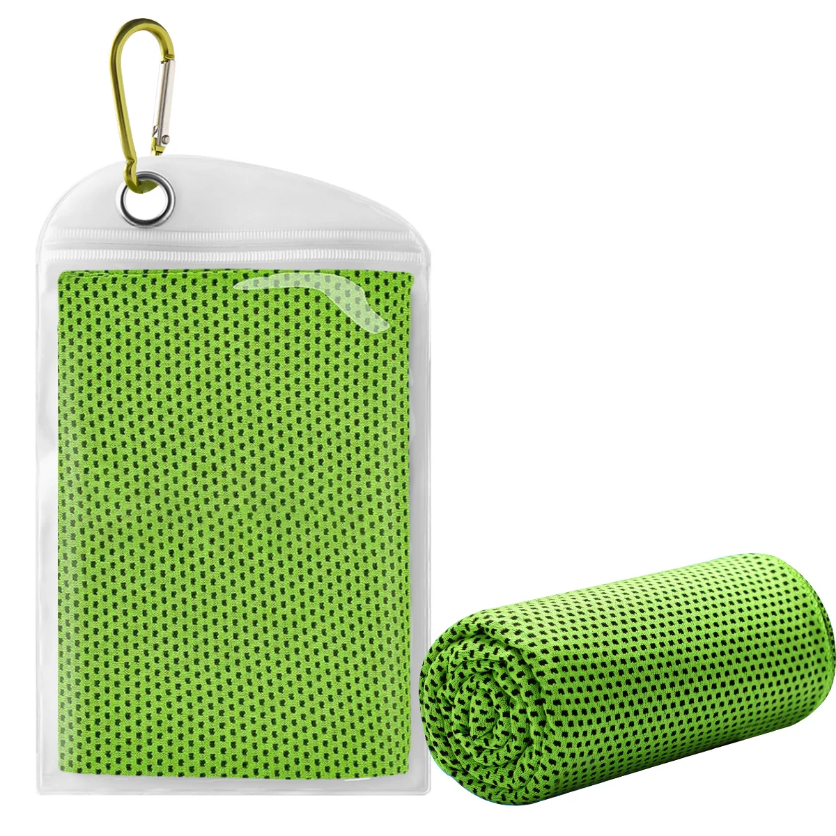 Koelende handdoek voor directe verkoeling. Ideaal voor bowling, fitness en yoga. Kan gebruikt worden als koelende nekband, hoofdband, bandana of sjaal. Blijf koel tijdens het reizen.