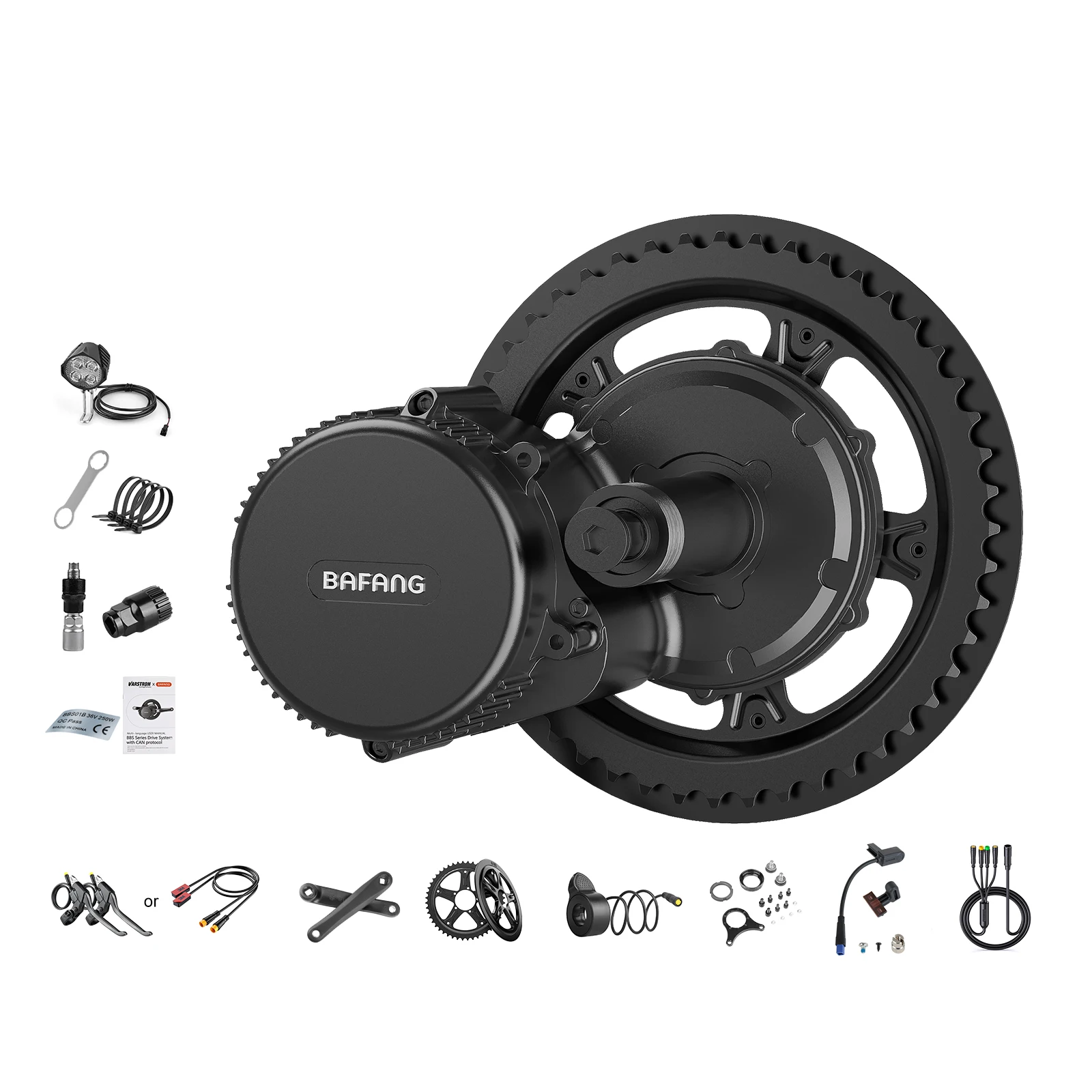 AliExpress BAFANG Mid Drive Motor 48V 36V 750W 500W 250W 42T 36T 52T 44T Chain Wheel Electric Bicycle Conversion eBike Engine BBS02B BBS01B