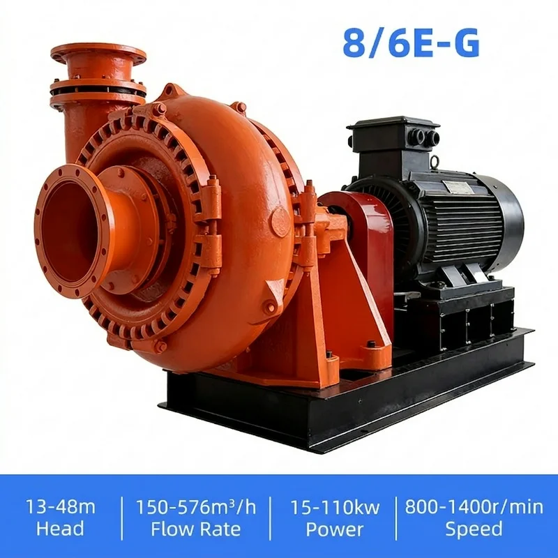 Slurry Pump Sand Pump Fine Sand High-chromium Alloy Wear-resistant Mining Coal Washing Horizontal Model 6_4D-G