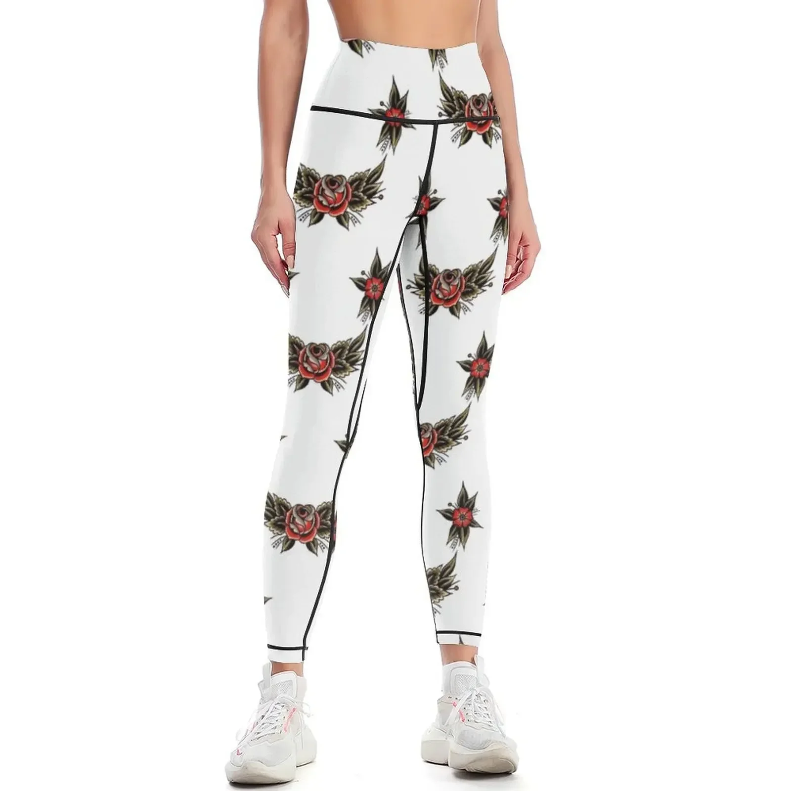 

Traditional Mandala Tattoo Leggings joggers for for fitness push up legging Womens Leggings