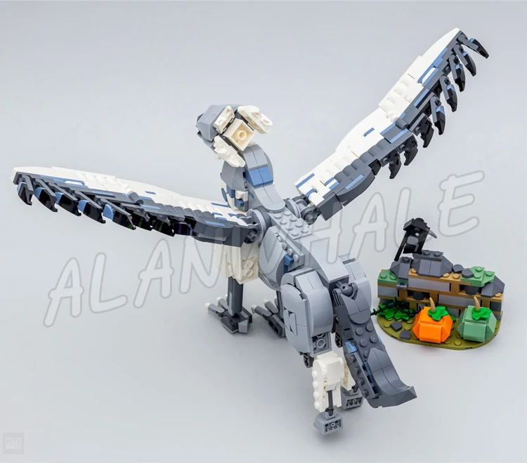 723pcs Magische Wereld van Tovenaars Hippogriff Vliegende Dieren Pompoenen Yard 7816 Bouwstenen speelgoed Compatibel Met Model