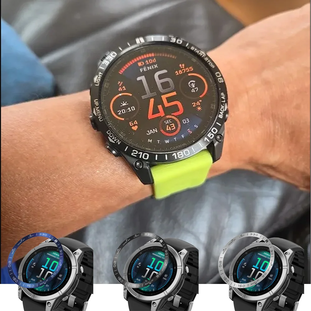

Металлическое защитное кольцо для Garmin Fenix 6x/6 Pro/7x Sapphire, металлический корпус-накладка, защита от царапин, кольцо-накладка для Epix Pro 47/51 мм