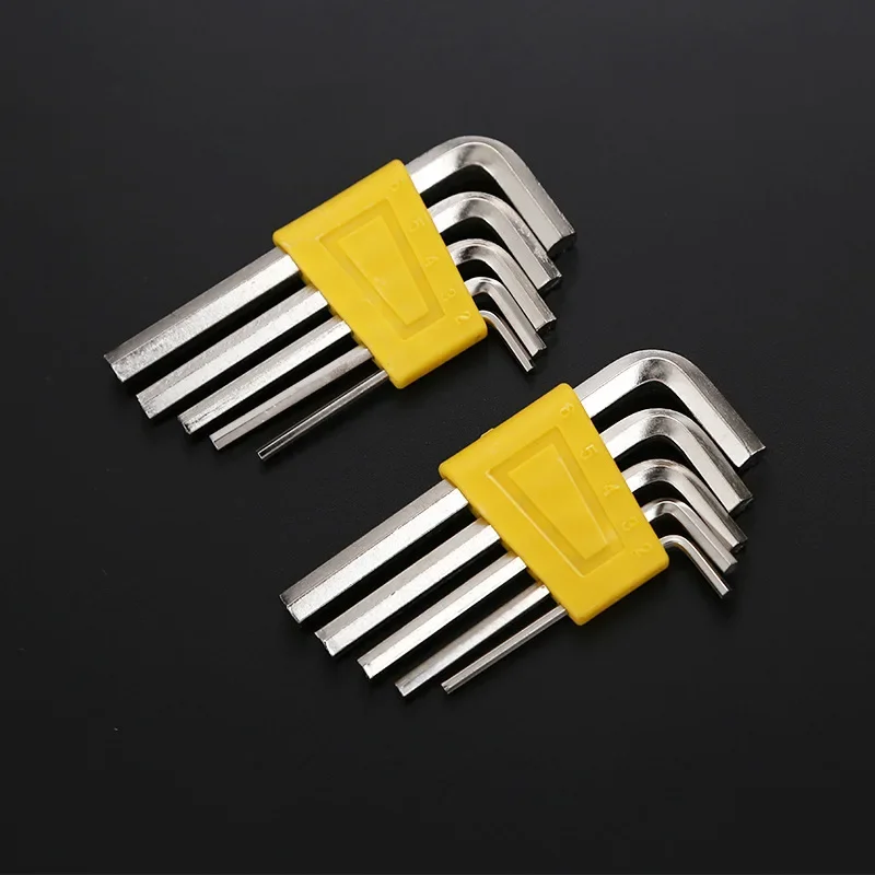 5 Pcs Allen Wrench Metric Wrench Inch Wrench L Wrenches Size Allen Key Short Arm Tool Set Easy To Carry In The Pocket Tools Set