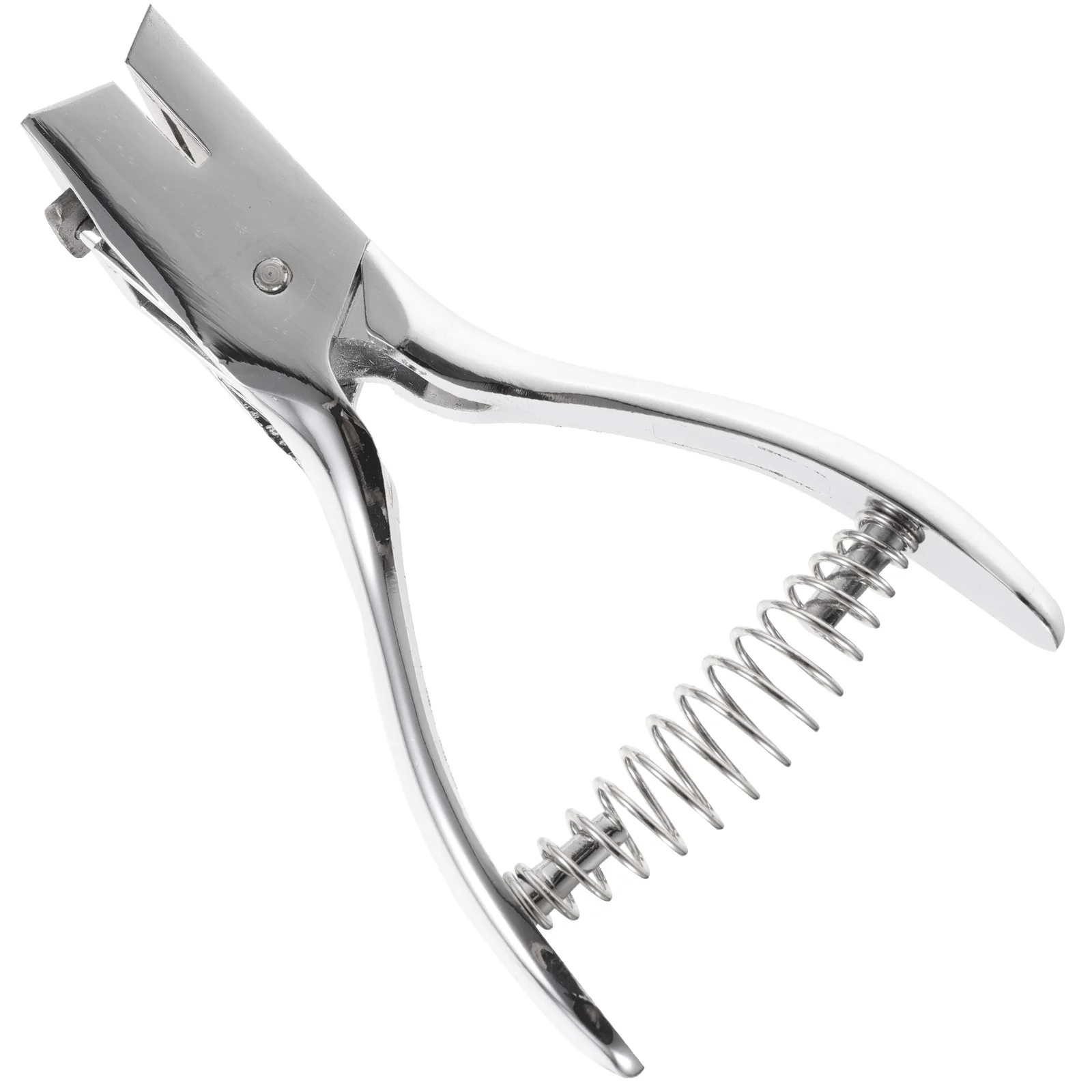 الثقيلة يده ثقب الناخس لبطاقات الهوية ورقة كرافت العلامات البلاستيك دليل واحد البيضاوي أداة تخريم مكتب المدرسة المنزل #2