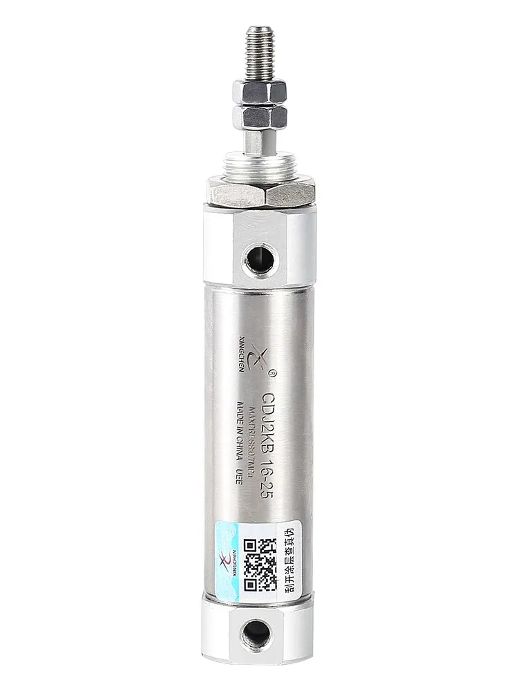 Xingchen هوائي الفولاذ المقاوم للصدأ اسطوانة صغيرة سداسية قضيب المكبس غير الدورية CDJ2KB10/16-10 اسطوانة القلم