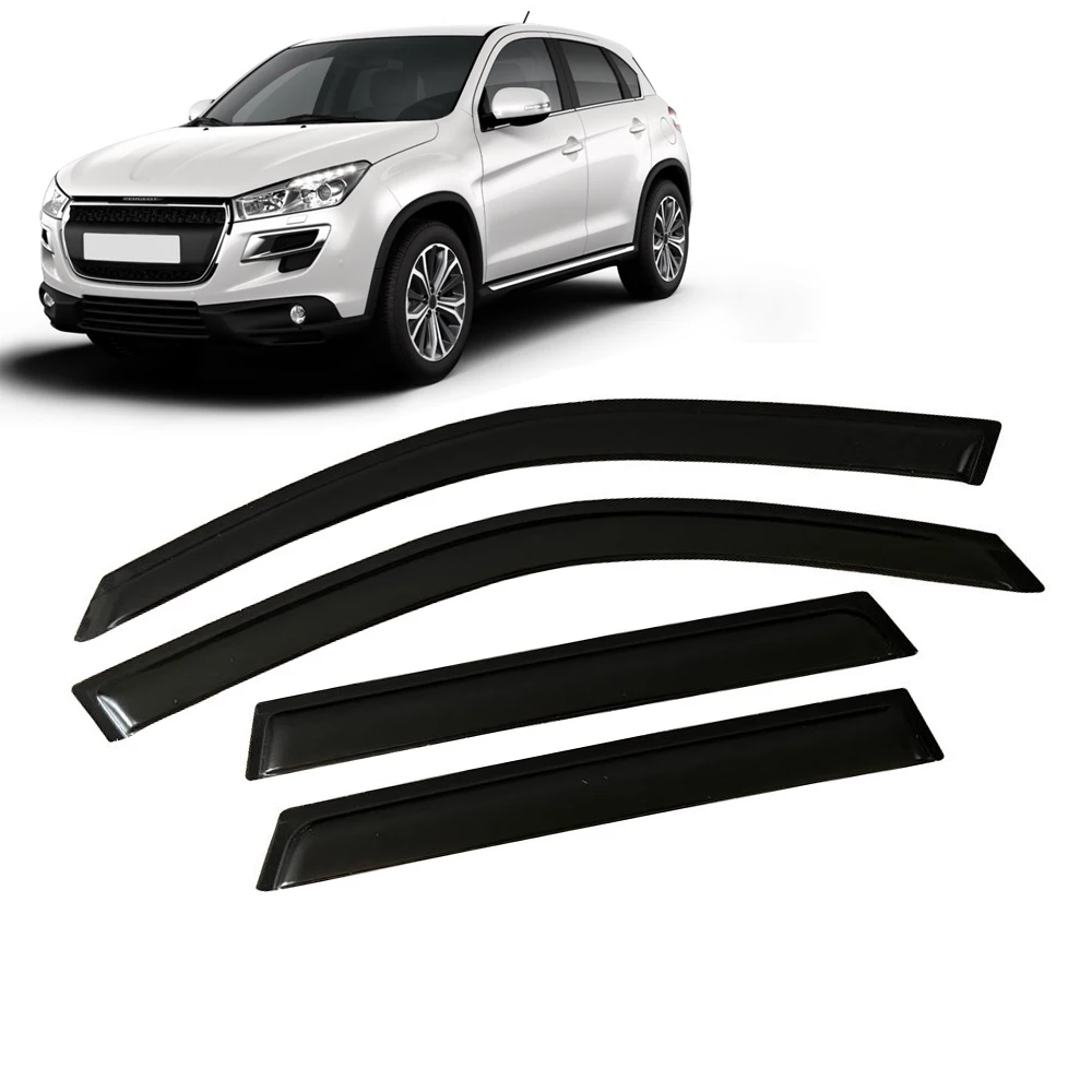 

For PEUGEOT 4008 2012-2017 Car Side Window Visor Sun Rain Guard Shade Shield Shelter Protector Cover Frame Accessories