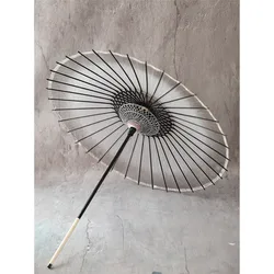 85cm Chinese Feng Shui Paper Umbrella Female Cosplay Photography Silk Japanese Style Lengthened Craft Umbrella Parasol Corporate