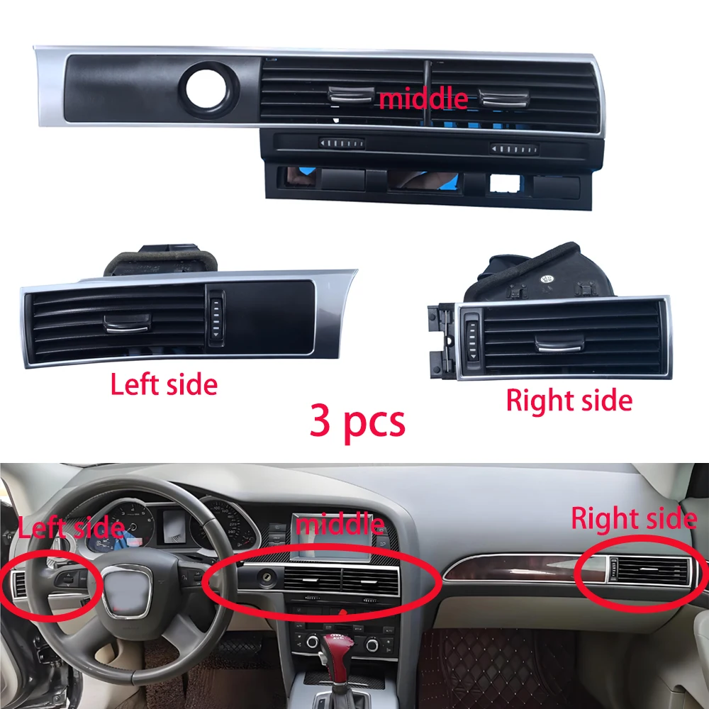 Car Auto Front Rear Center Console Air Condition Vent For Audi A6  S6 C6 RS6 2005-2011 OE:4F1820902D 901D 951F