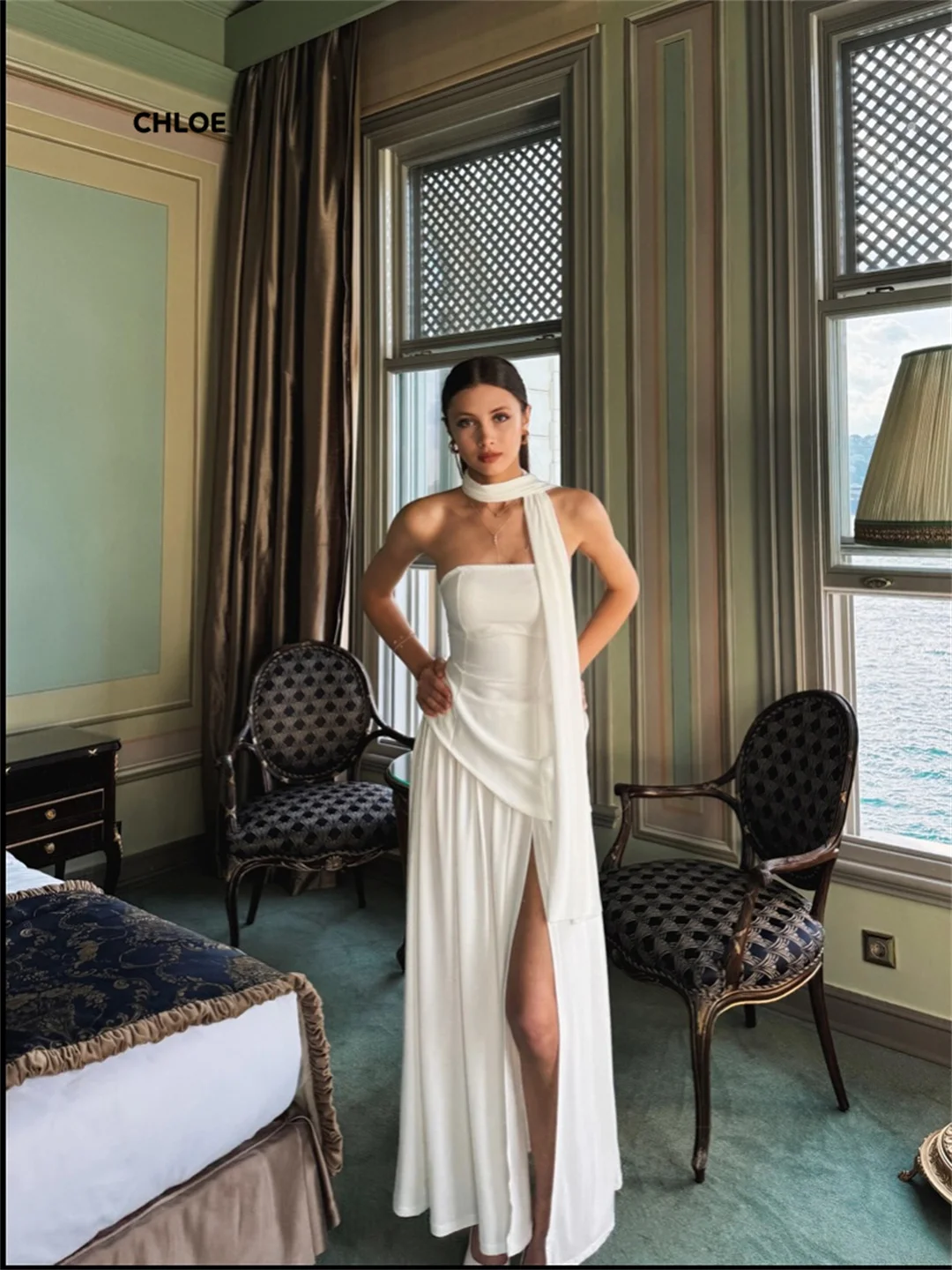 Off-shoulder Dresses 2025 Luxury Evening Dresses for Special Occasions Custom Made Line A Shawl Elegant Gowns Gala Dress Prom