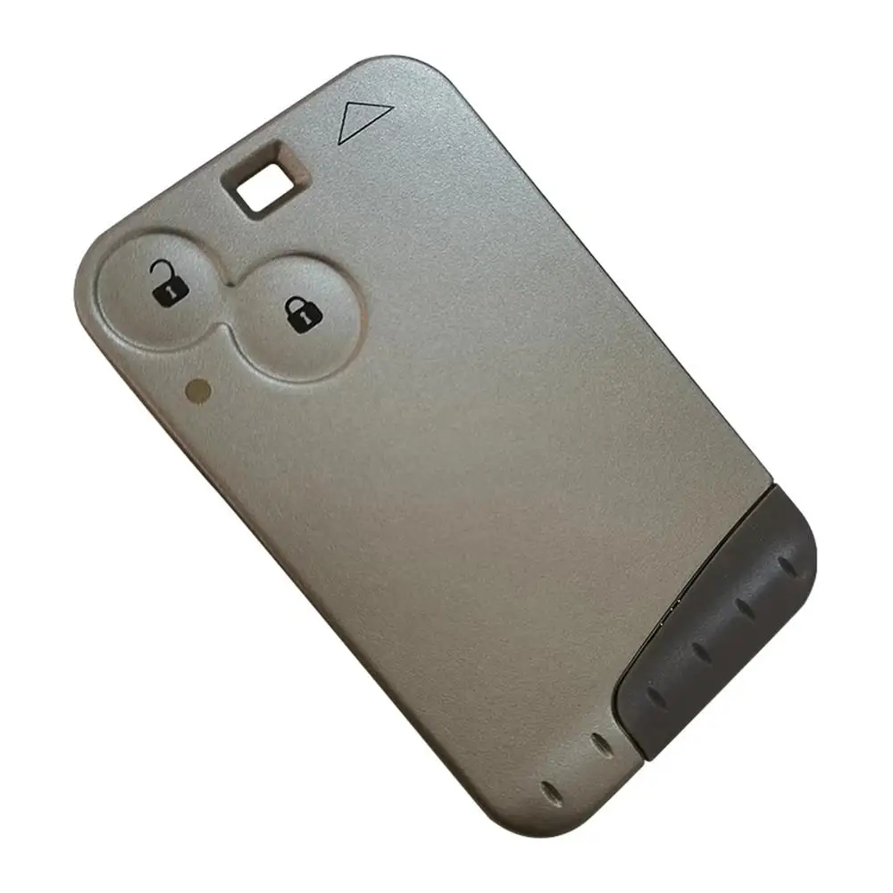 XNRKEY 10/20/30pcs 2 Button Remote Card Key Shell for Renault Laguna Espace Velstais Card Key Case Cover With Grey Blade