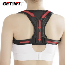 GETINFIT Breathable Anti-hunchback Corrective Belt Sitting Invisible Corrective Belt Back Posture Scoliosis High Low Shoulder