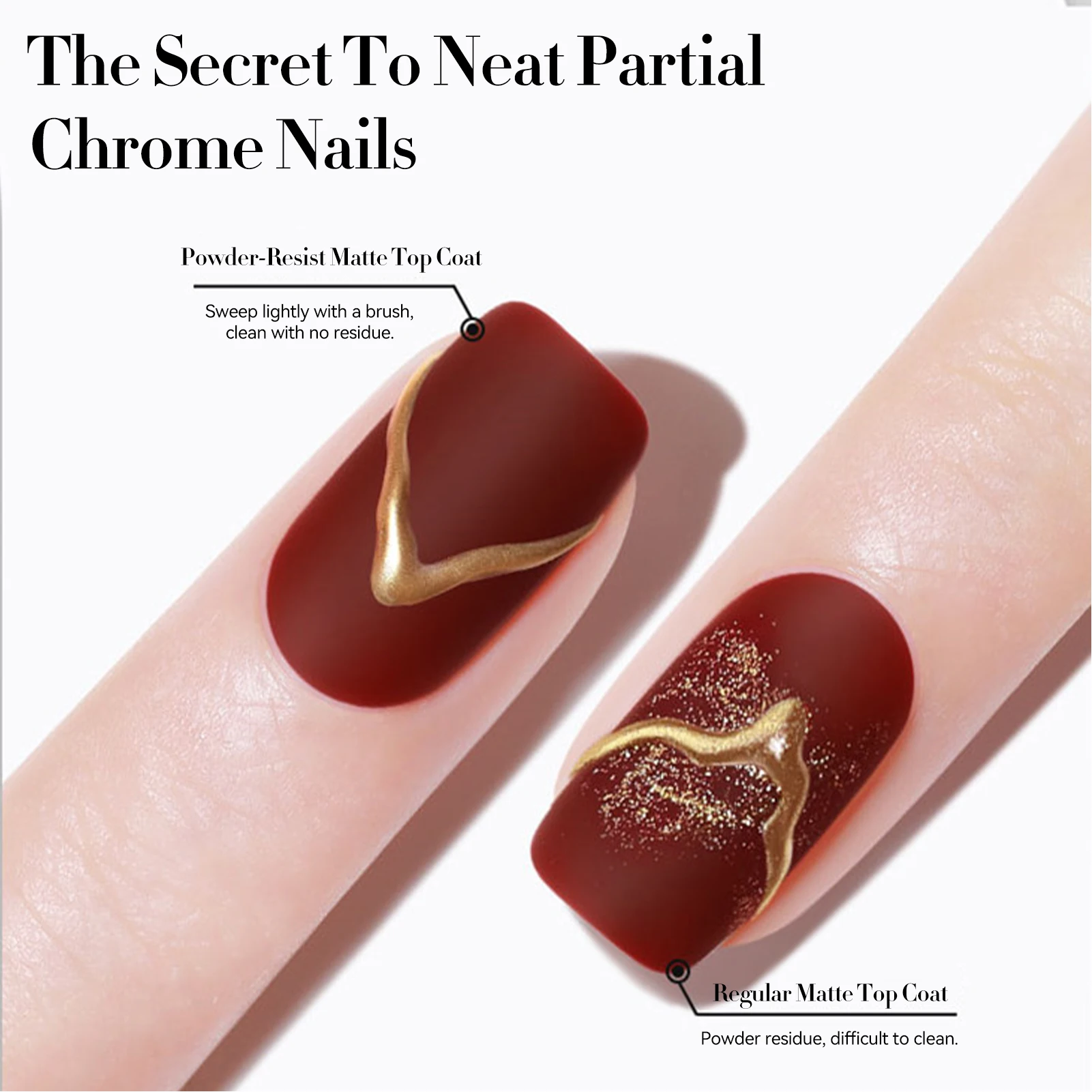 BORN PRETTY 10ml 스틱 파우더 슈퍼 매트 탑 코트 2.0 손톱 도구 용 UV LED 네일 바니시베이스 탑 기능 젤