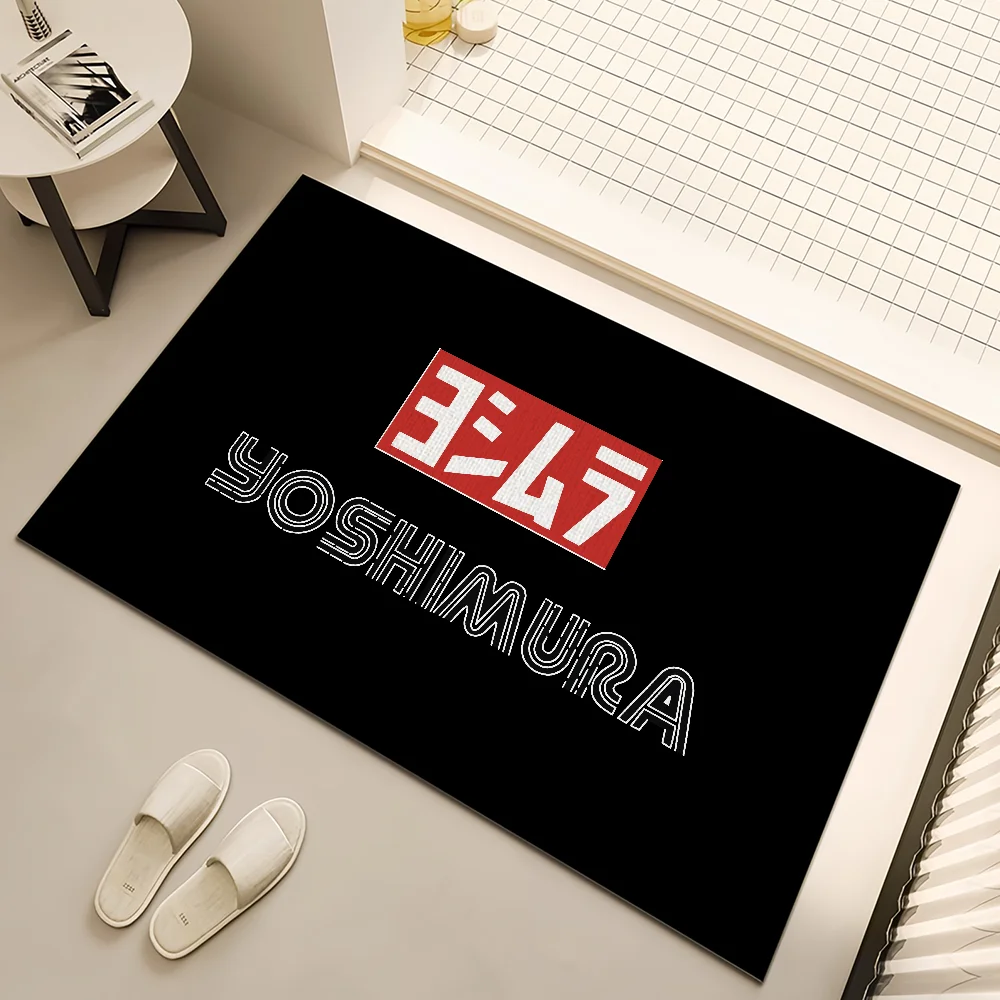 Cool Y-Yoshimura Luxurious Logo Small Carpet For House Bedroom Decoration Kitchen Bath Super Absorbent Rug Carpet Foot Non-slip
