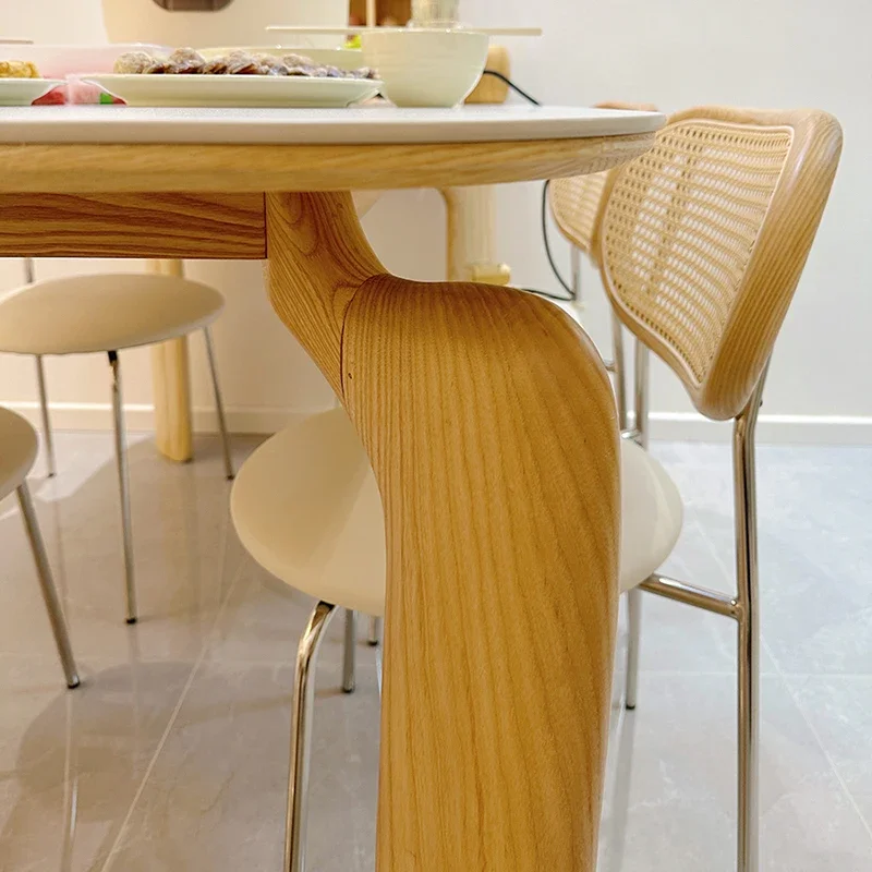 

Service Table Extendable Elegant Dining Tables Room Chairs Kitchen Round Ceramic Dinning Esstisch Sedentary Designer Coffee