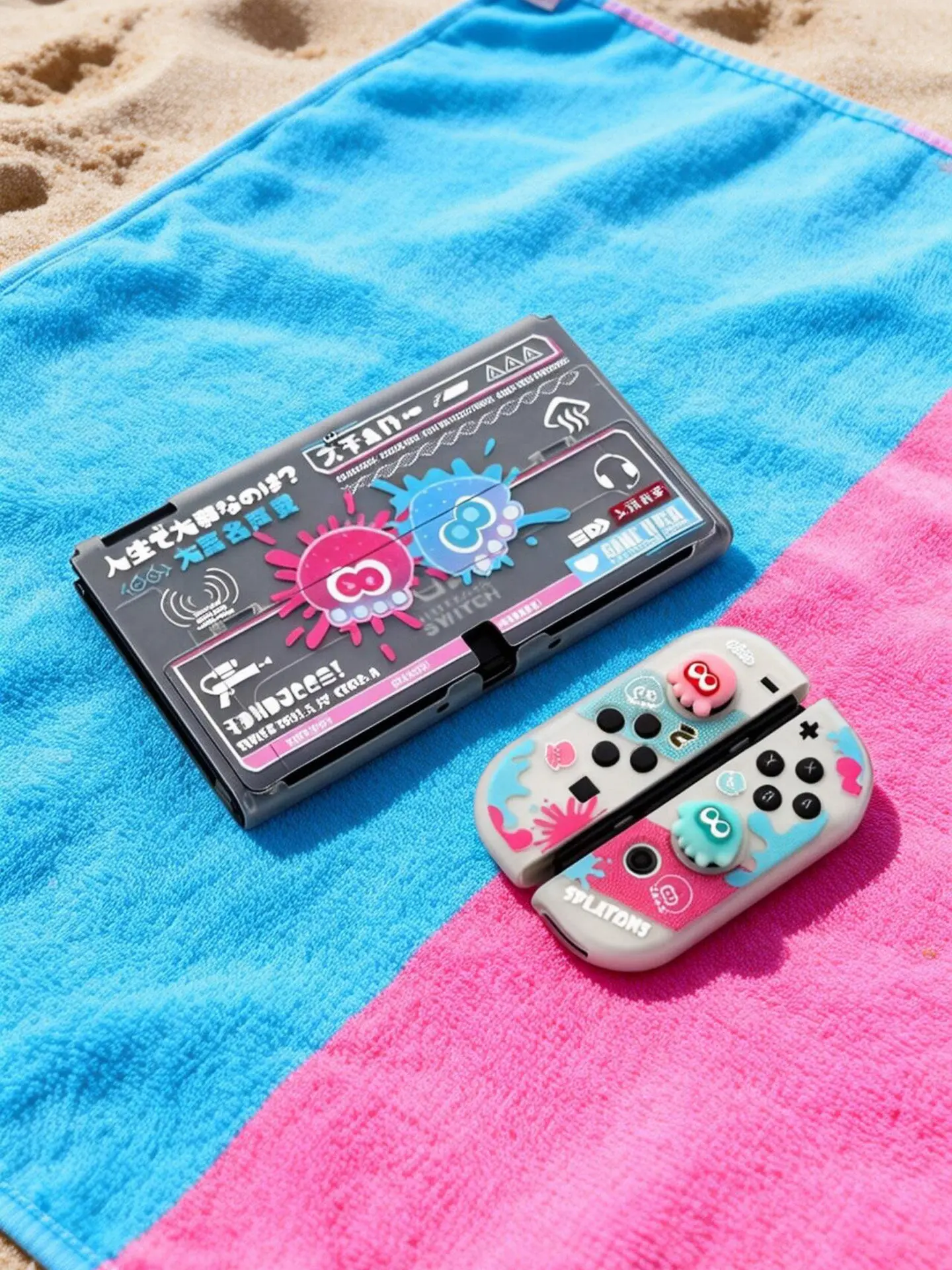 Splatoon Protective Case For Switch 2 Oled Split Anti Scratch Cover Compatible With Ns Gaming Enthusiasts