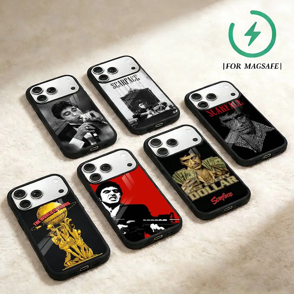 

Classic Movie Scarface Phone Case For iPhone 17,16,15,14,13,12,Plus,Pro,Max for Magsafe Magnetic Wireless Charging