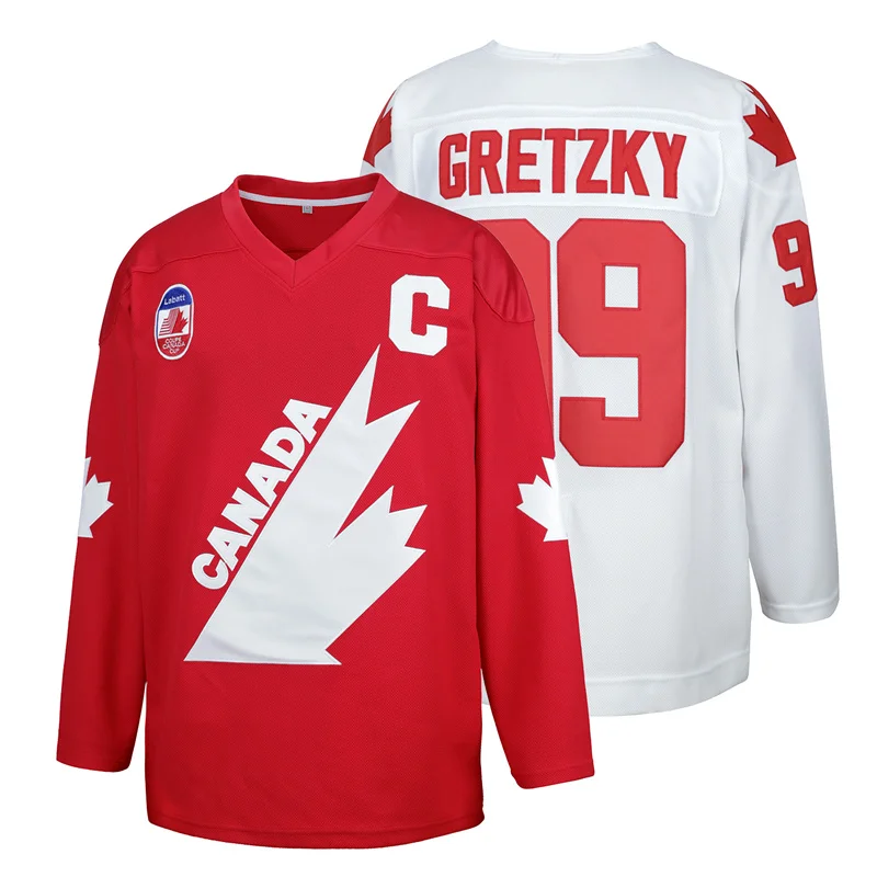 1991 Coupé Team Kanada Cup 99 Gretzky Retro Hockey Trikot